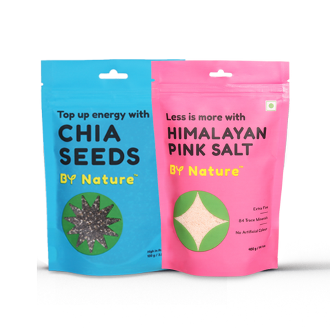 Chia Seeds and Pink Salt
