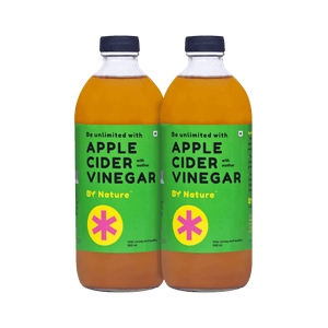 Apple Cider Vinegar with Mother, (Pack of 2) - Raw & Unfiltered