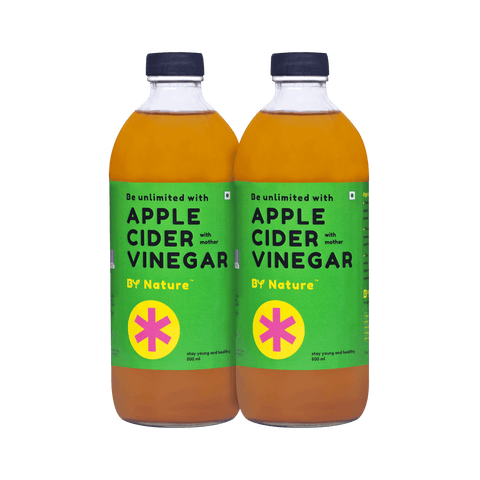Apple Cider Vinegar with Mother, (Pack of 2) - Raw & Unfiltered