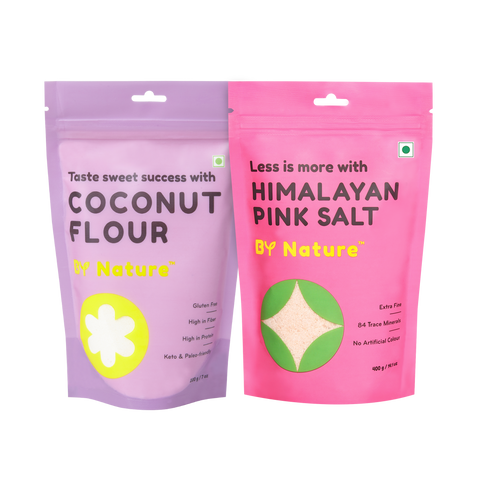 By Nature Bestseller Combo (Himalayan Pink Salt + Coconut Flour) - By Nature Everyday Nutrition